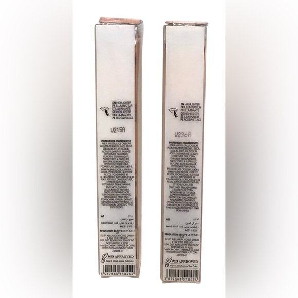 2 Pack Relove by Revolution Glow Up Liquid Highlighter- Glow Getta - Picture 6 of 7